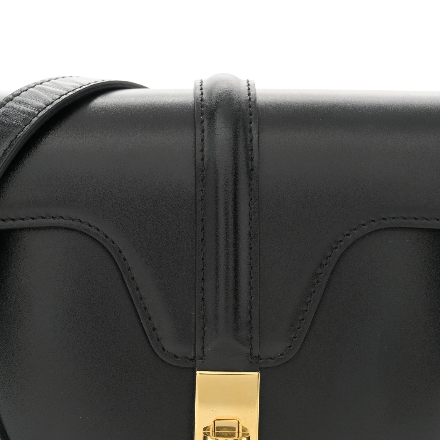 Celine Satinated Calfskin Besace Small 16 Black 7 of 9