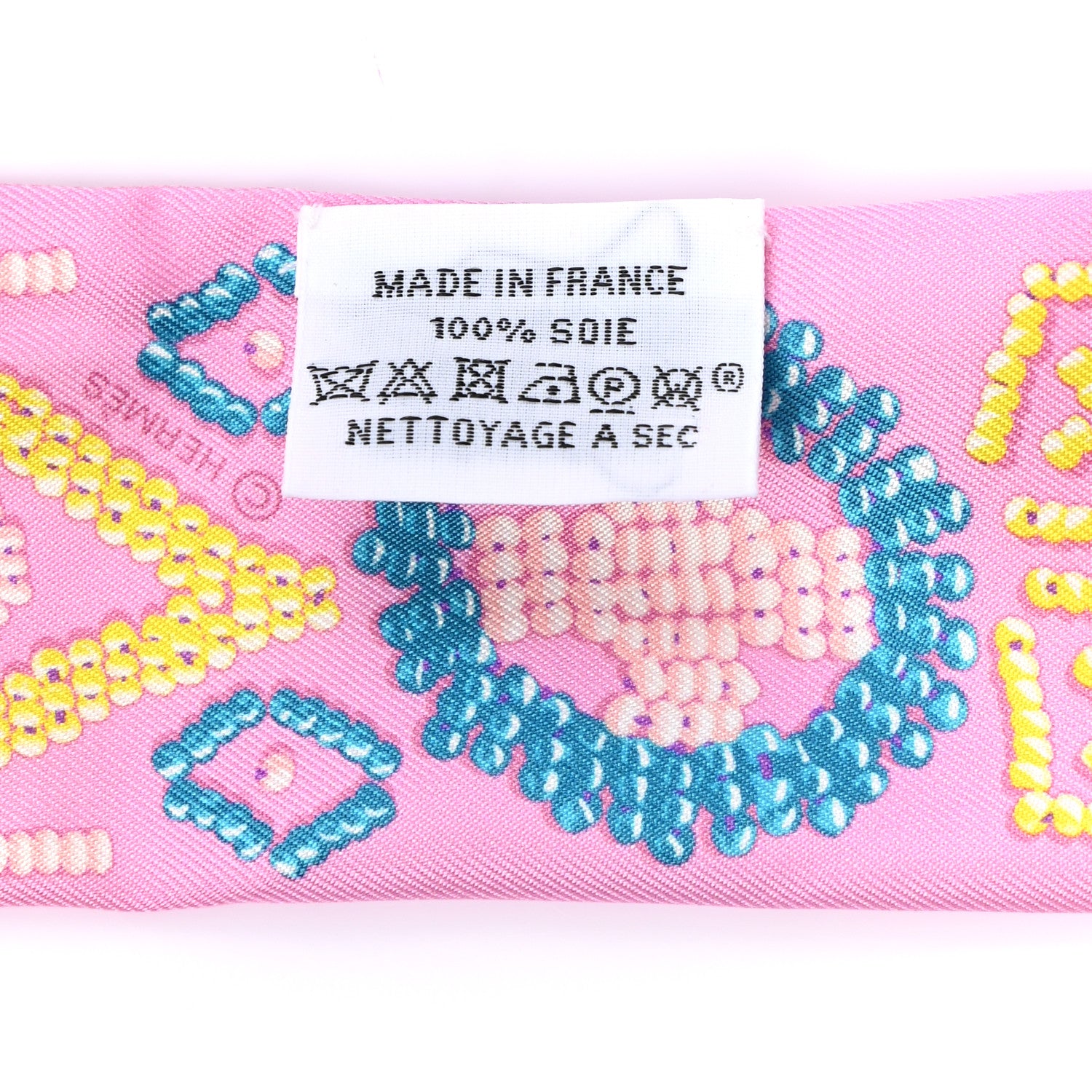 Hermes Silk Kelly En Perles Twilly Rose Bonbon Canard 2 of 4
