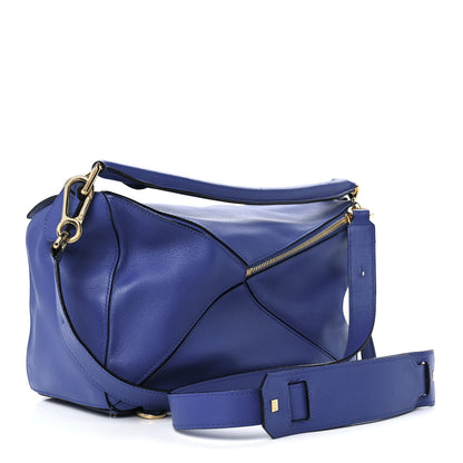 Loewe Calfskin Medium Puzzle Bag Electric Blue 3 of 12