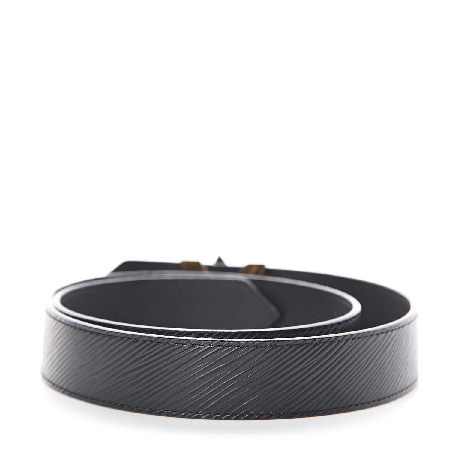 Louis Vuitton Epi 30mm LV Twist Belt 80 32 Black 2 of 5