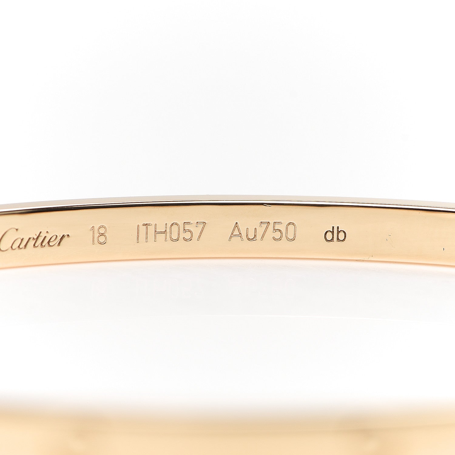 Cartier 18K Yellow Gold Small LOVE Bracelet 18 5 of 7