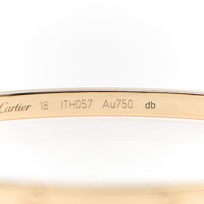 Cartier 18K Yellow Gold Small LOVE Bracelet 18 5 of 7