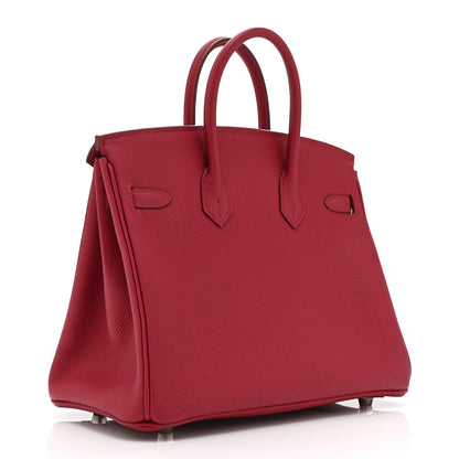 Hermes Togo Birkin 25 Rouge Grenat 3 of 10