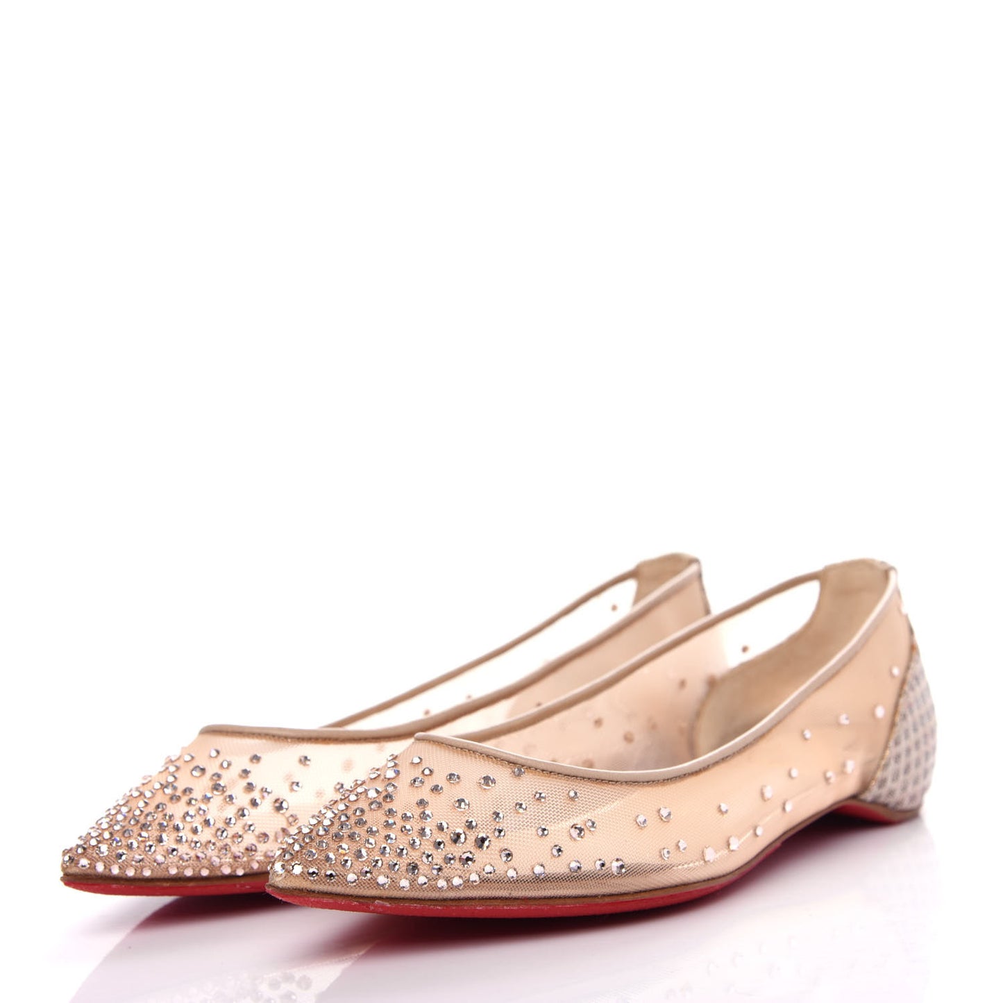 Crystal Strass Follies Flats 36 Crystal