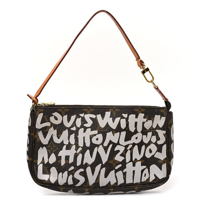 Louis Vuitton Monogram Graffiti Pochette Accessories Silver 1 of 8