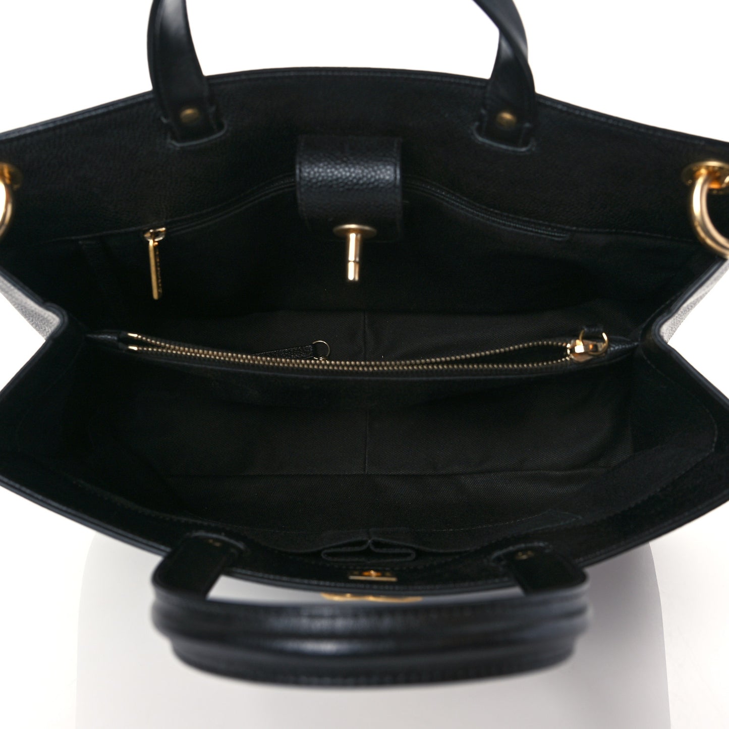 Caviar Large Shopping Tote Black