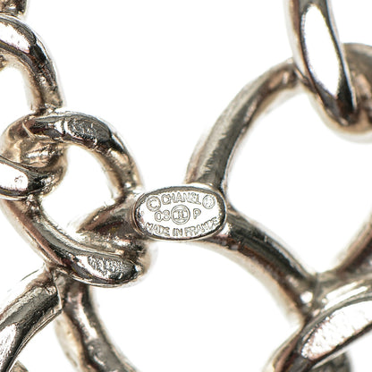 Chanel CC Chain Brooch Pin Silver 4 of 4