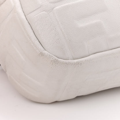 Fendi Nappa FF 1974 Embossed Baguette White 20 of 23
