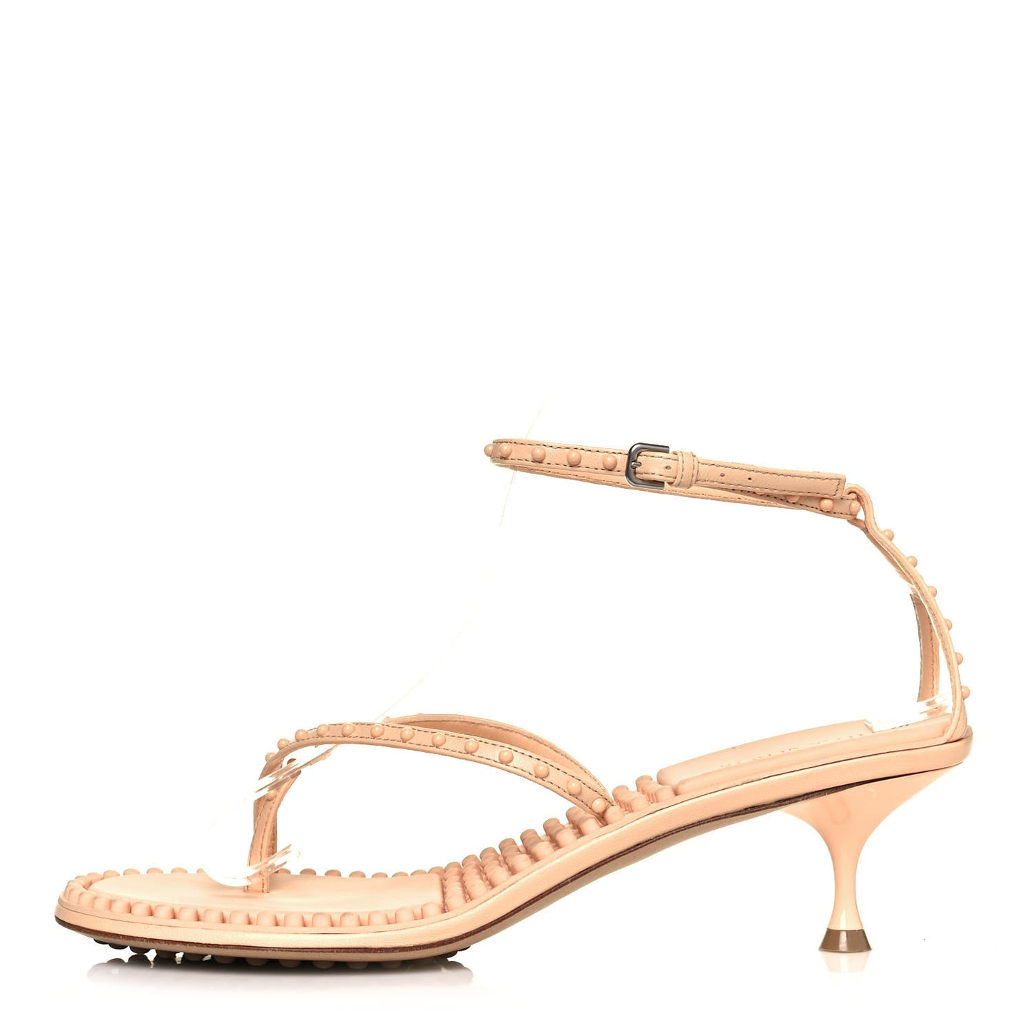 Lambskin Lagoon Bubble 55mm Sandals 40 Macaroon