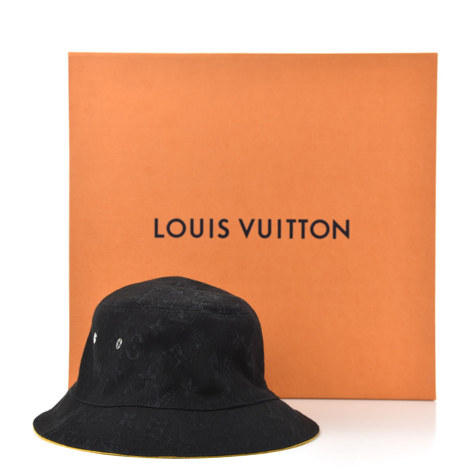 Louis Vuitton Monogram Denim Transformable Bob Bucket Hat 58 Black 7 of 7