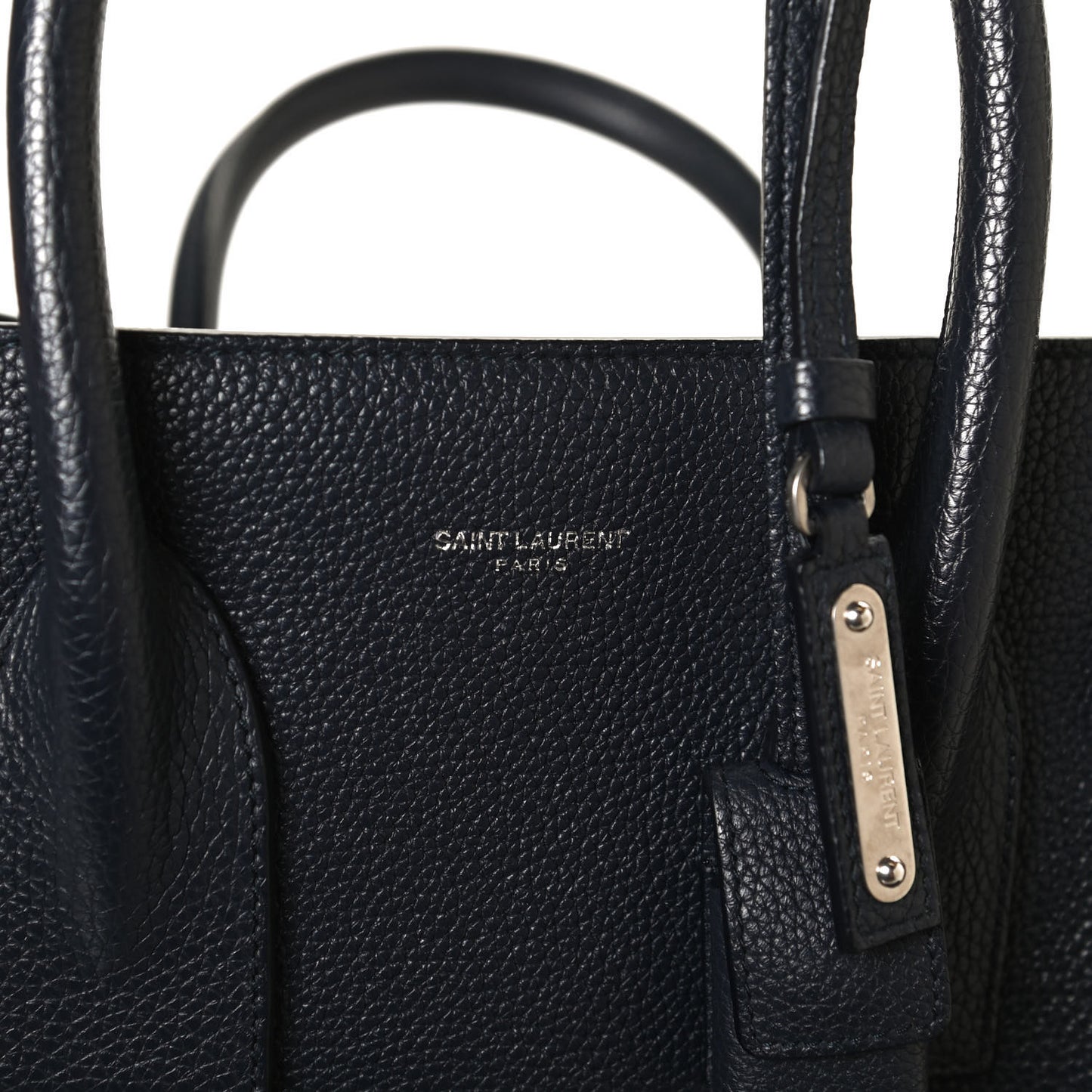 Grained Calfskin Small Supple Sac De Jour Navy