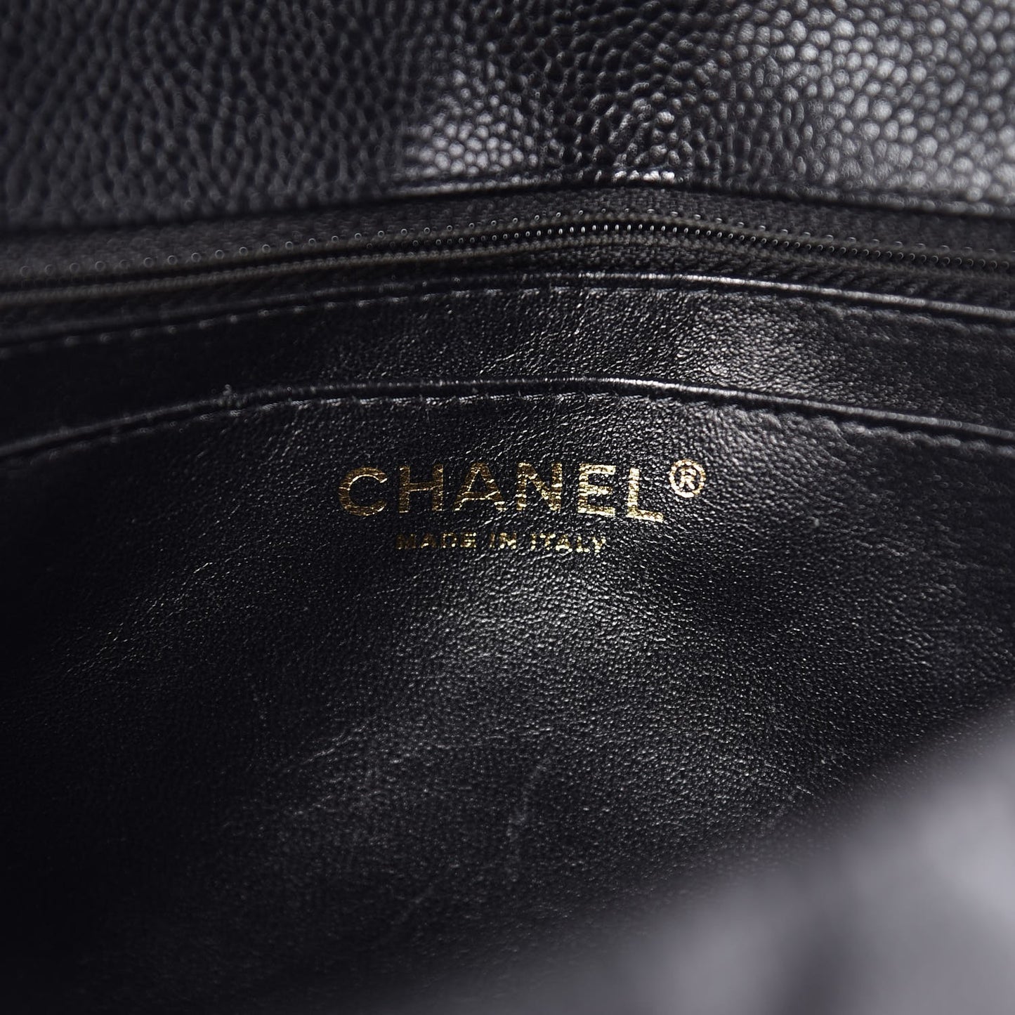 Caviar Quilted Jumbo Single Flap Black