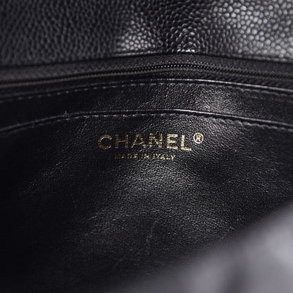 Chanel Caviar Quilted Jumbo Single Flap Black 7 of 20