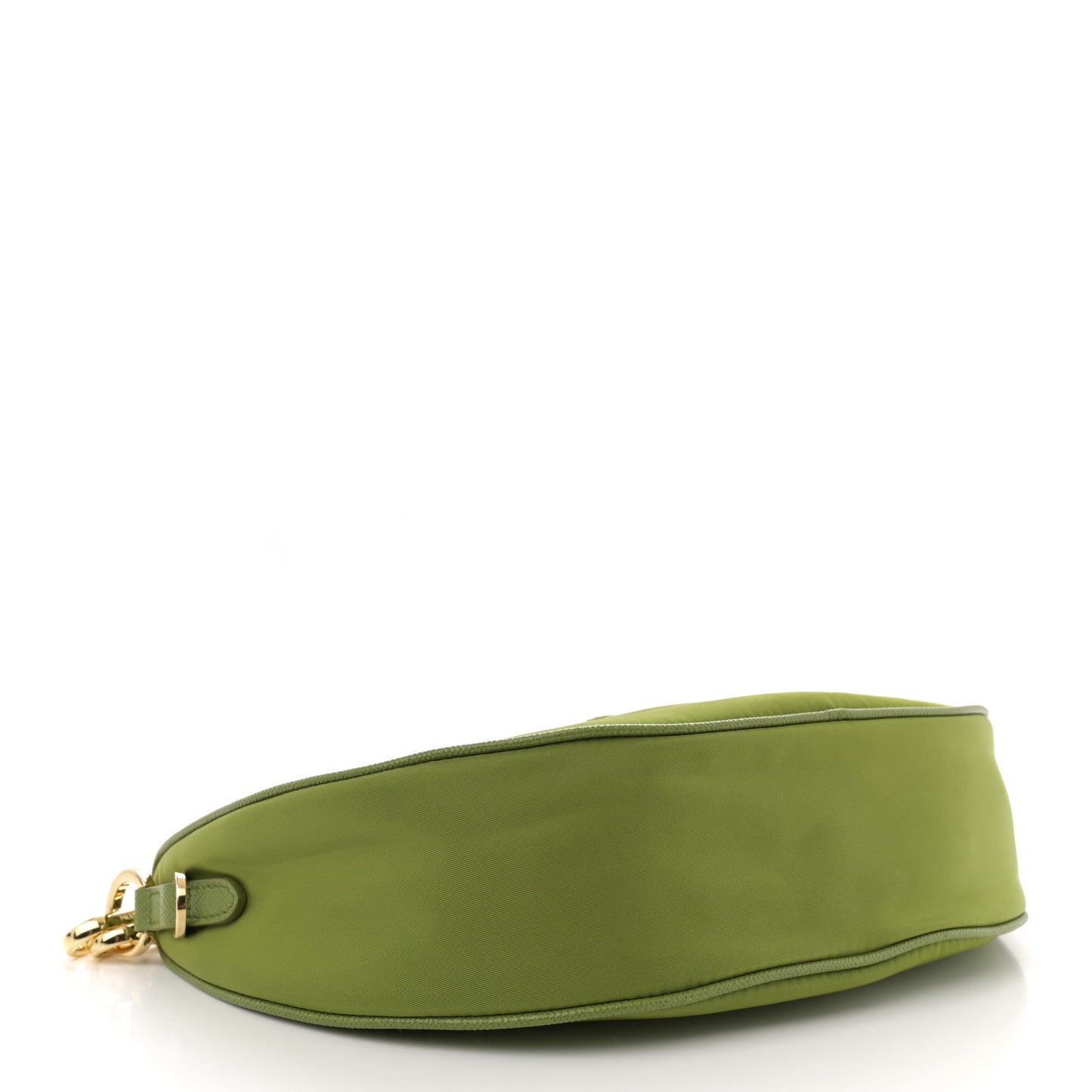 Re-Nylon Demi-lune Shoulder Bag Ivy Green