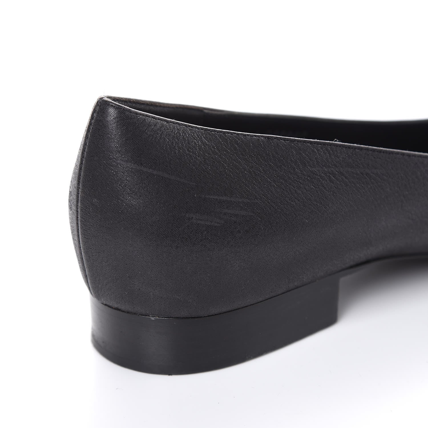 Chanel Buffalo Glitter Bow Ballerina Flats 39.5 Black 11 of 11