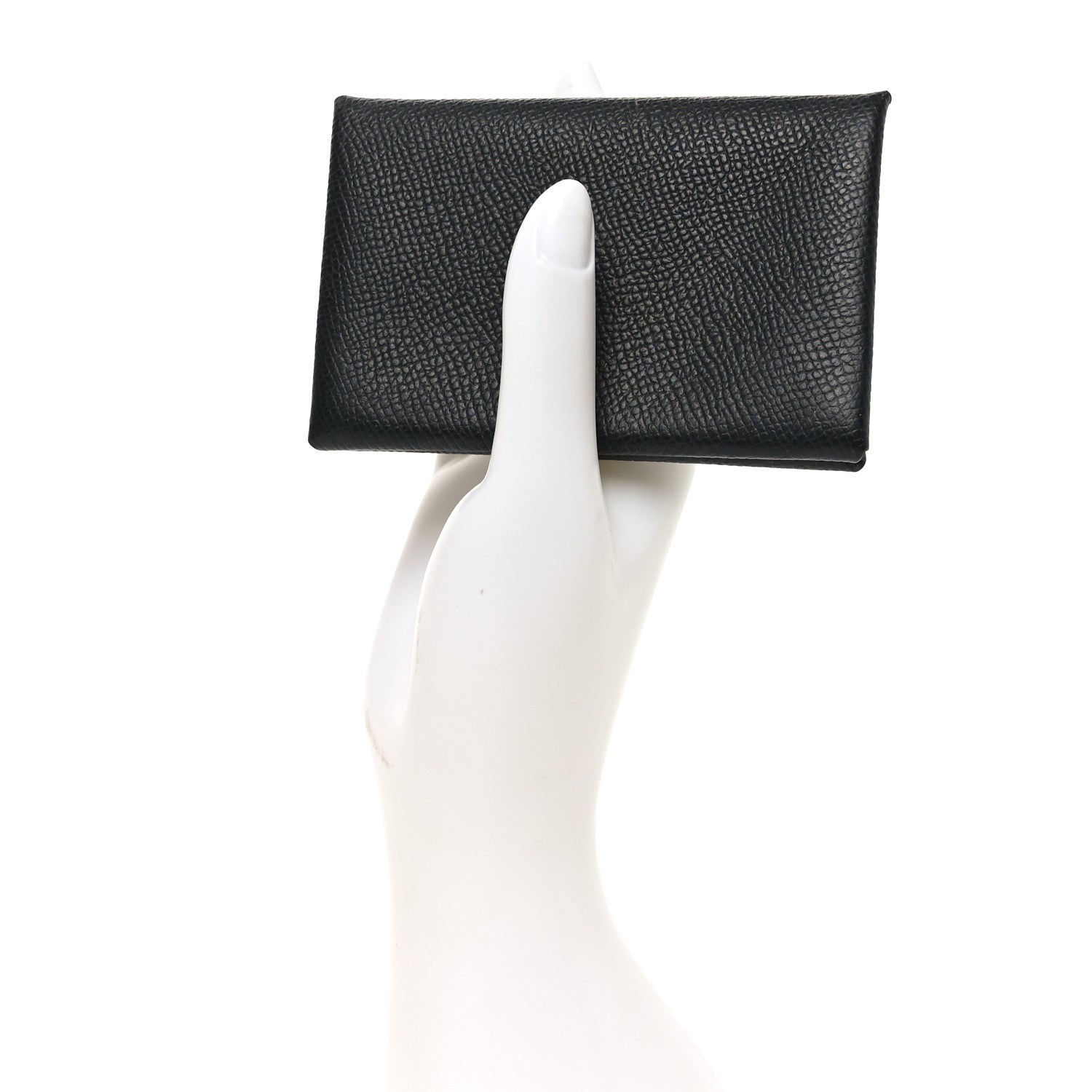 Hermes Epsom Calvi Card Case Black 2 of 7