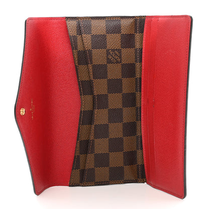 Louis Vuitton Damier Ebene Josephine Wallet Red 6 of 12