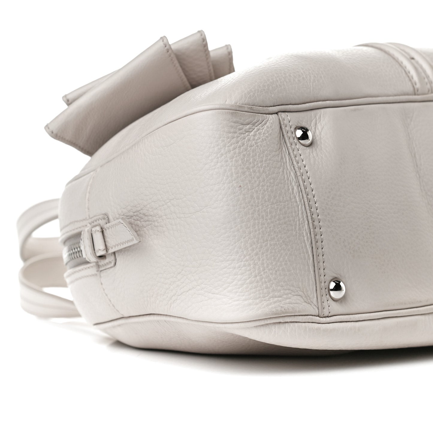 Calfskin Small Y Bow Tote White