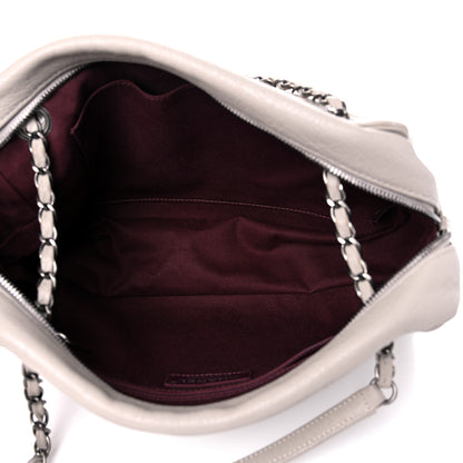 Chanel Washed Lambskin Quilted CC Travel Flap Grey 5 of 13