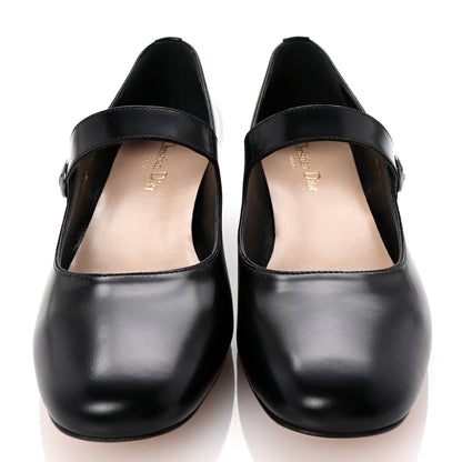 Christian Dior Brushed Calfskin Uniform 30mm Pumps 40 Black 3 of 10