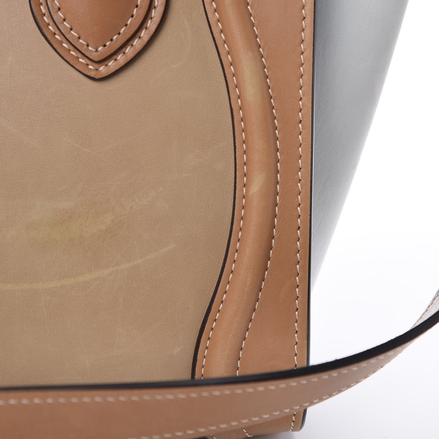 Celine Smooth Calfskin Suede Nano Tri-Color Luggage Multicolor 14 of 16