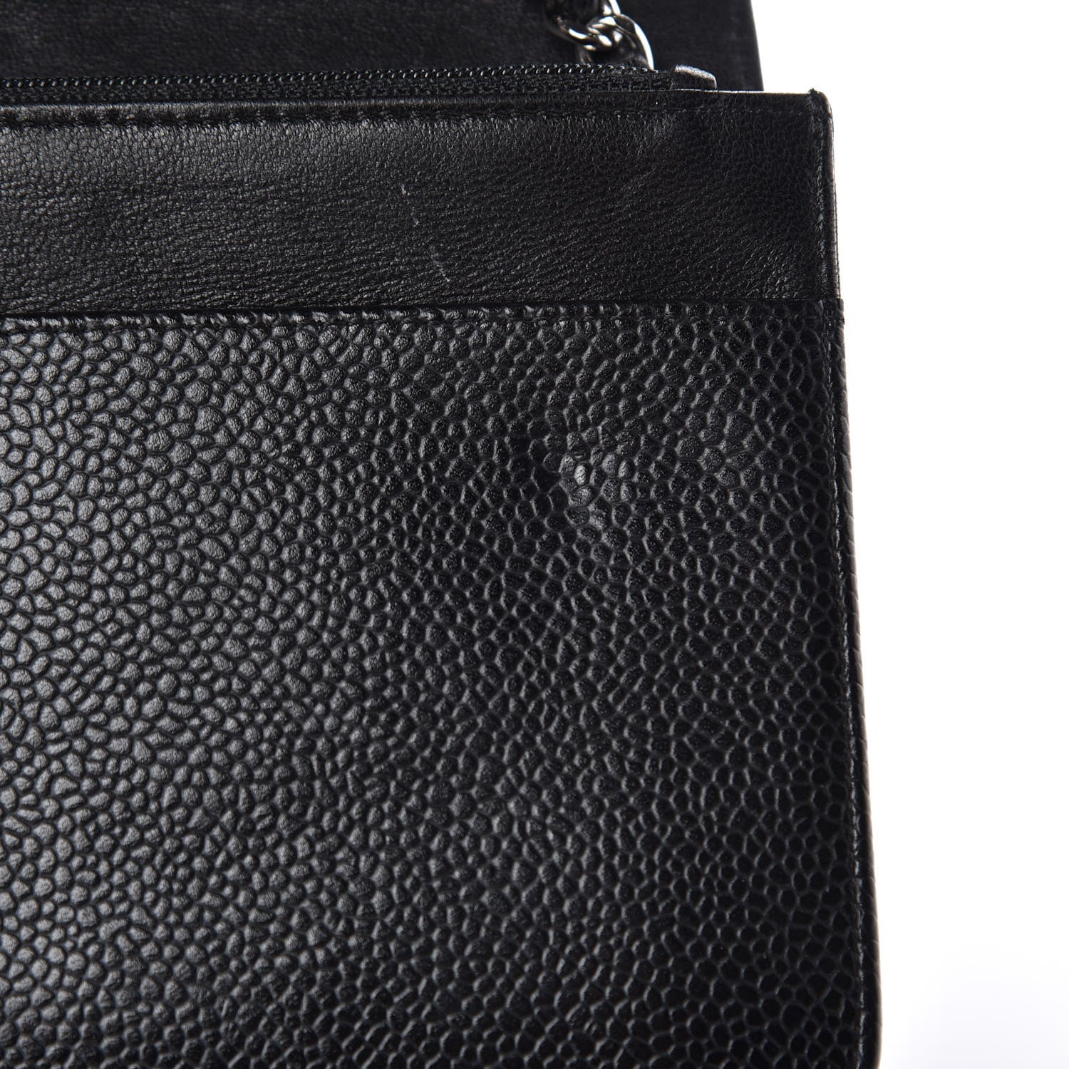 Chanel Caviar Timeless CC Wallet On Chain WOC Black 10 of 15