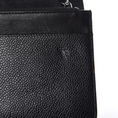Chanel Caviar Timeless CC Wallet On Chain WOC Black 10 of 15