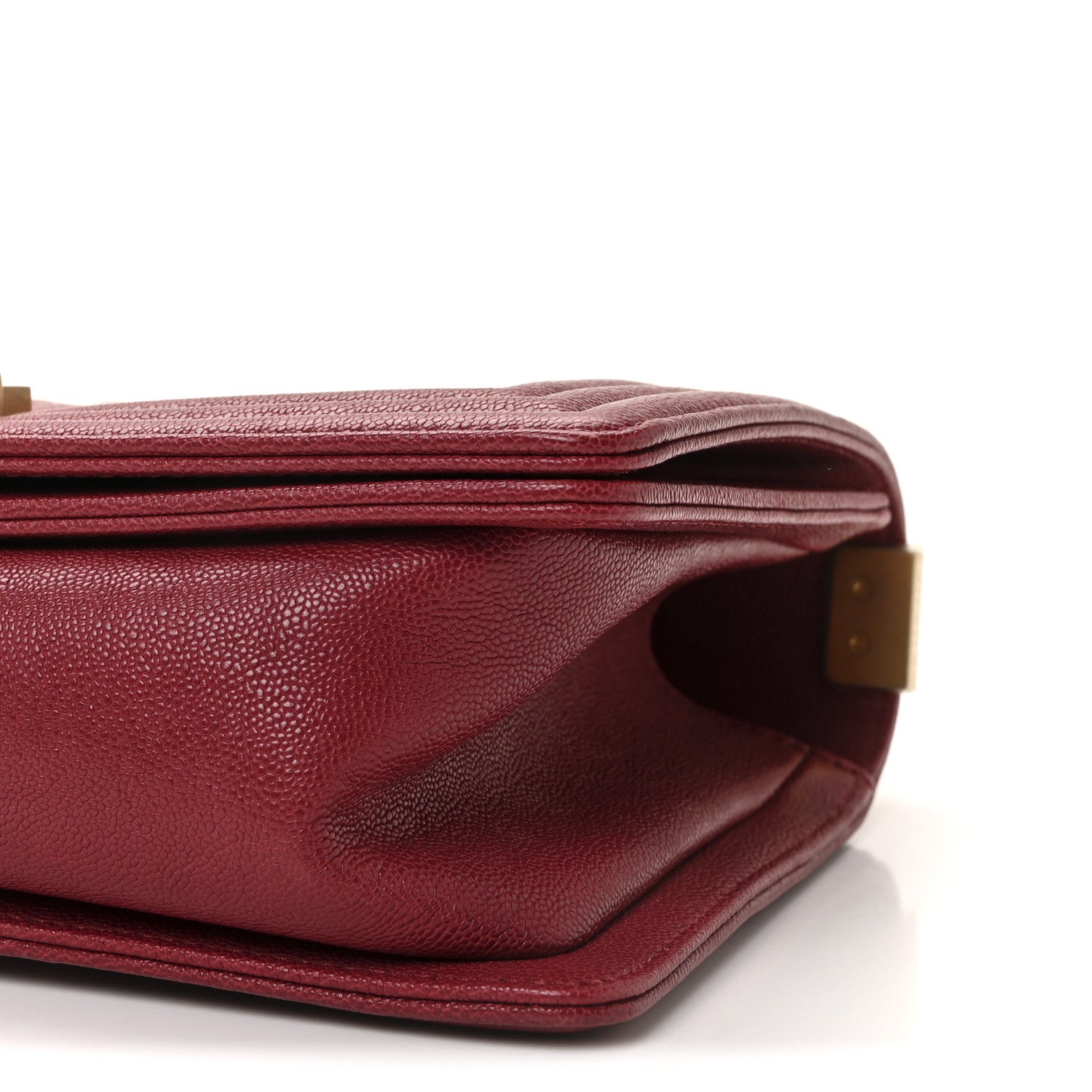 Chanel Caviar Quilted Medium Boy Flap Burgundy 10 of 11