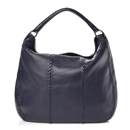 Bottega Veneta Washed Cervo Deerskin Large Hobo China Blue 1 of 9