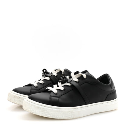Hermes Calfskin Day Sneakers 38 Black 4 of 10