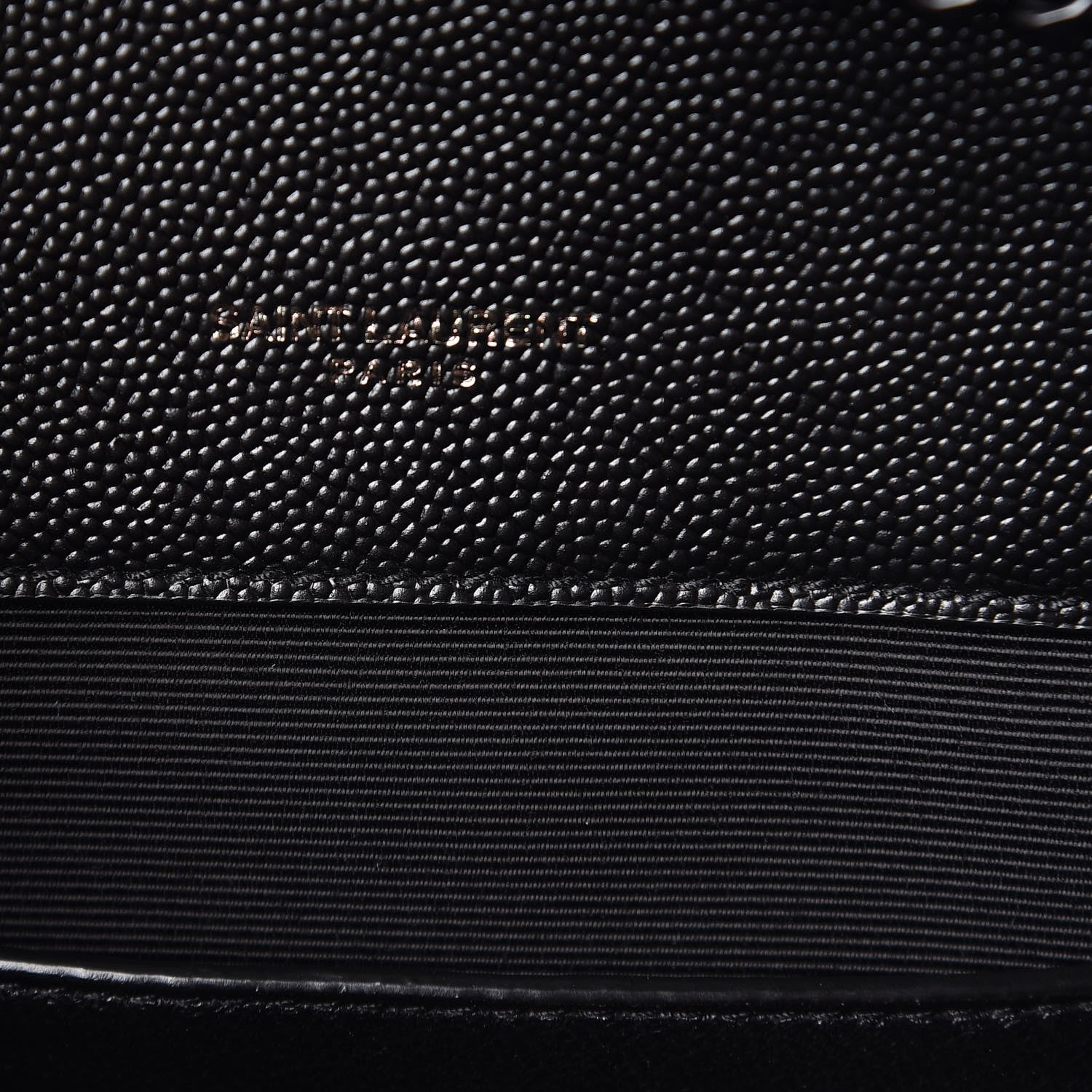 Saint Laurent Grain De Poudre Textured Mixed Matelasse Triquilt Small Monogram Satchel Black 7 of 10