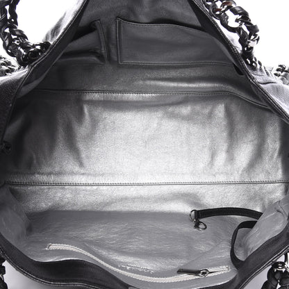 Chanel Glazed Caviar East West Modern Chain Tote Black 5 of 10