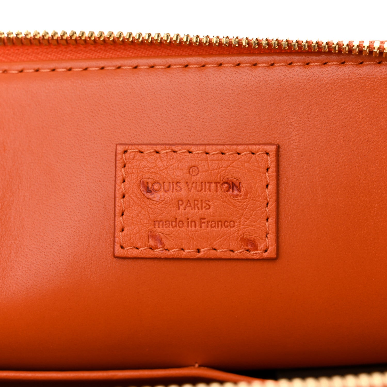 Louis Vuitton Ostrich Alma PM Piment 6 of 9