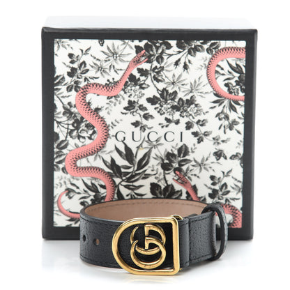 Gucci Calfskin Marmont Double G Bracelet Black 7 of 7