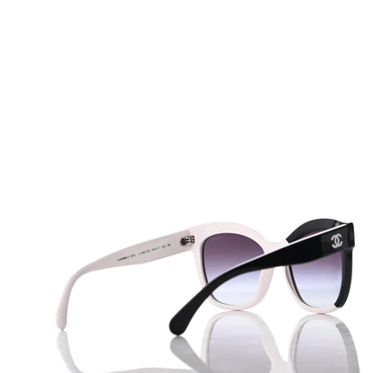 Chanel Acetate CC Sunglasses 9081 White Black 4 of 8