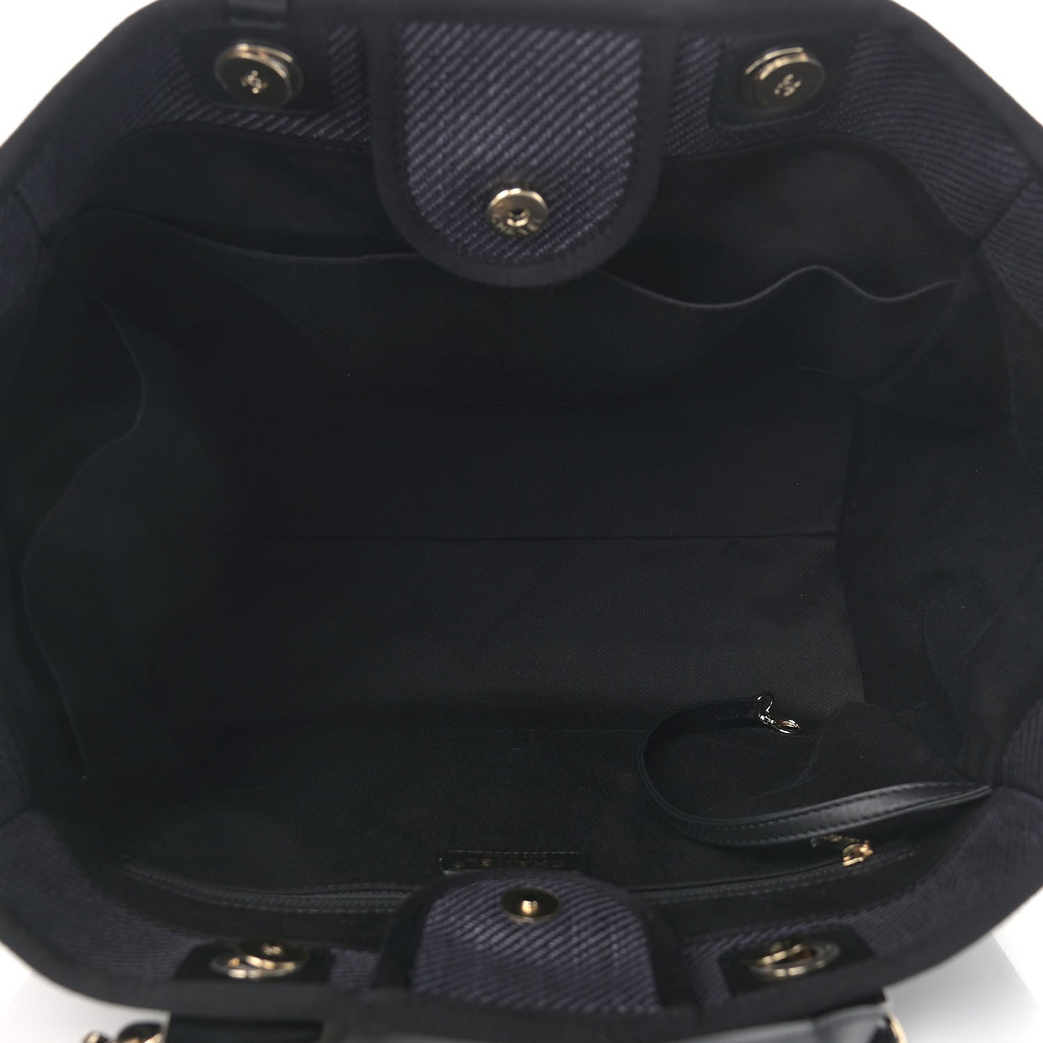 Chanel Mixed Fibers Calfskin Medium Deauville Tote Black 5 of 9
