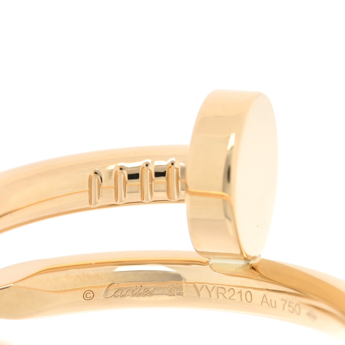 18K Yellow Gold Juste Un Clou Ring 54 6.75