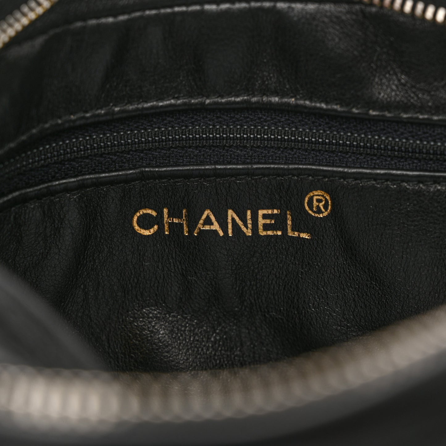 Lambskin Quilted Small Diamond CC Camera Case Black