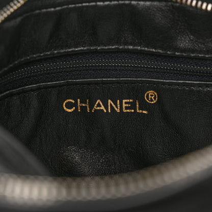 Chanel Lambskin Quilted Small Diamond CC Camera Case Black 9 of 15