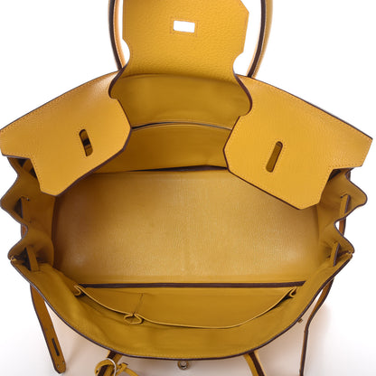 Hermes Taurillon Clemence JPG Shoulder Birkin II Soleil 6 of 39