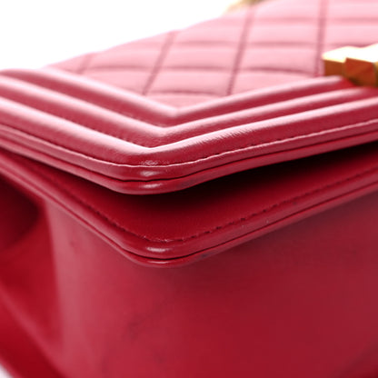Chanel Calfskin Quilted Small Boy Flap Red 7 of 16