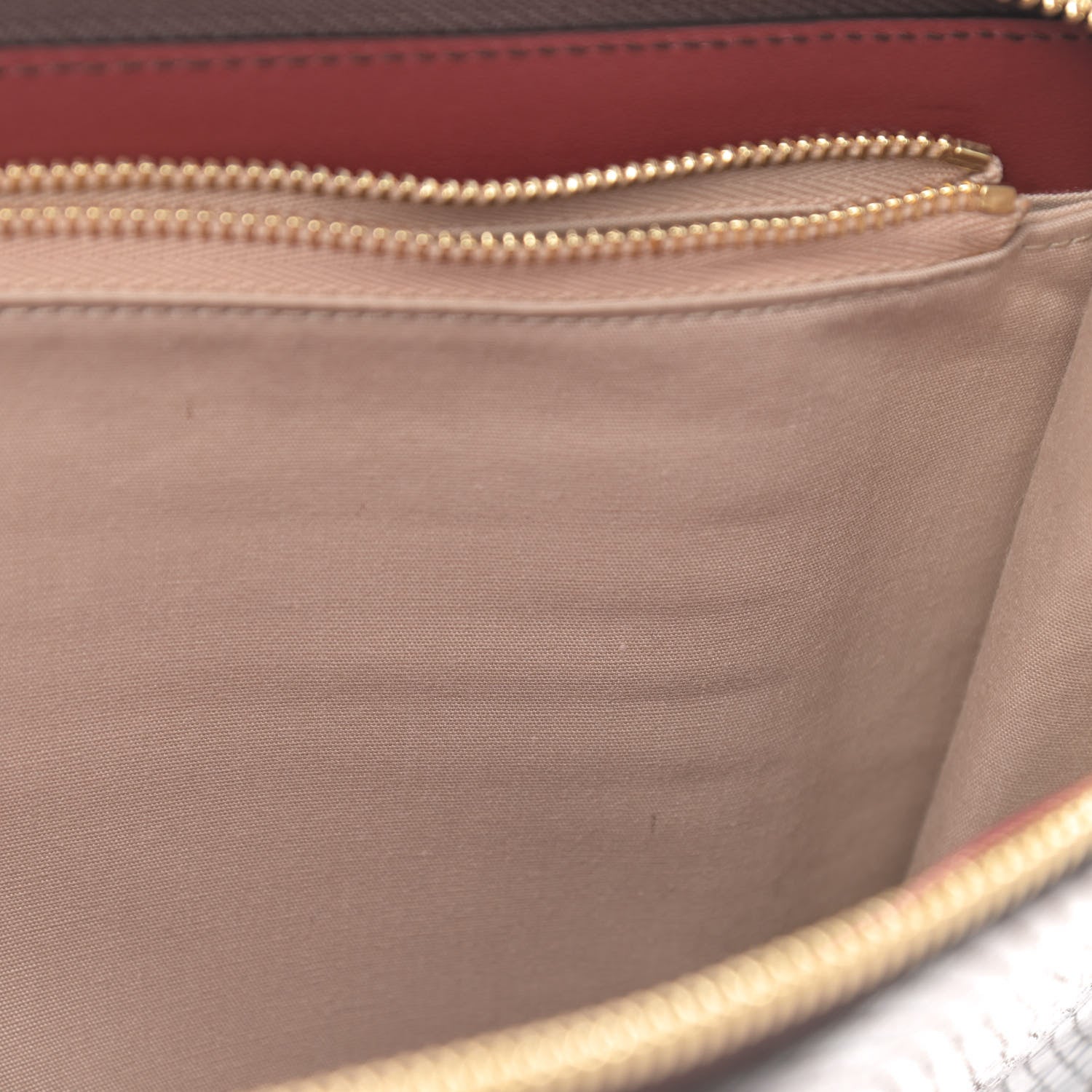 Chloe Python Embossed Calfskin Alphabet Flat Pouch Clutch Brown 9 of 12