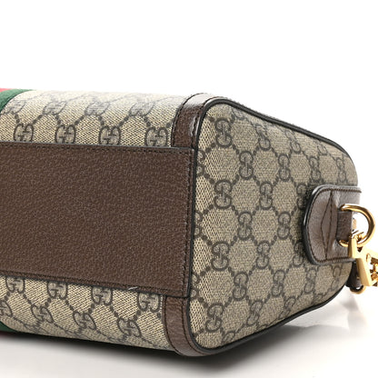 Gucci GG Supreme Monogram Web Medium Ophidia Boston Brown 10 of 10