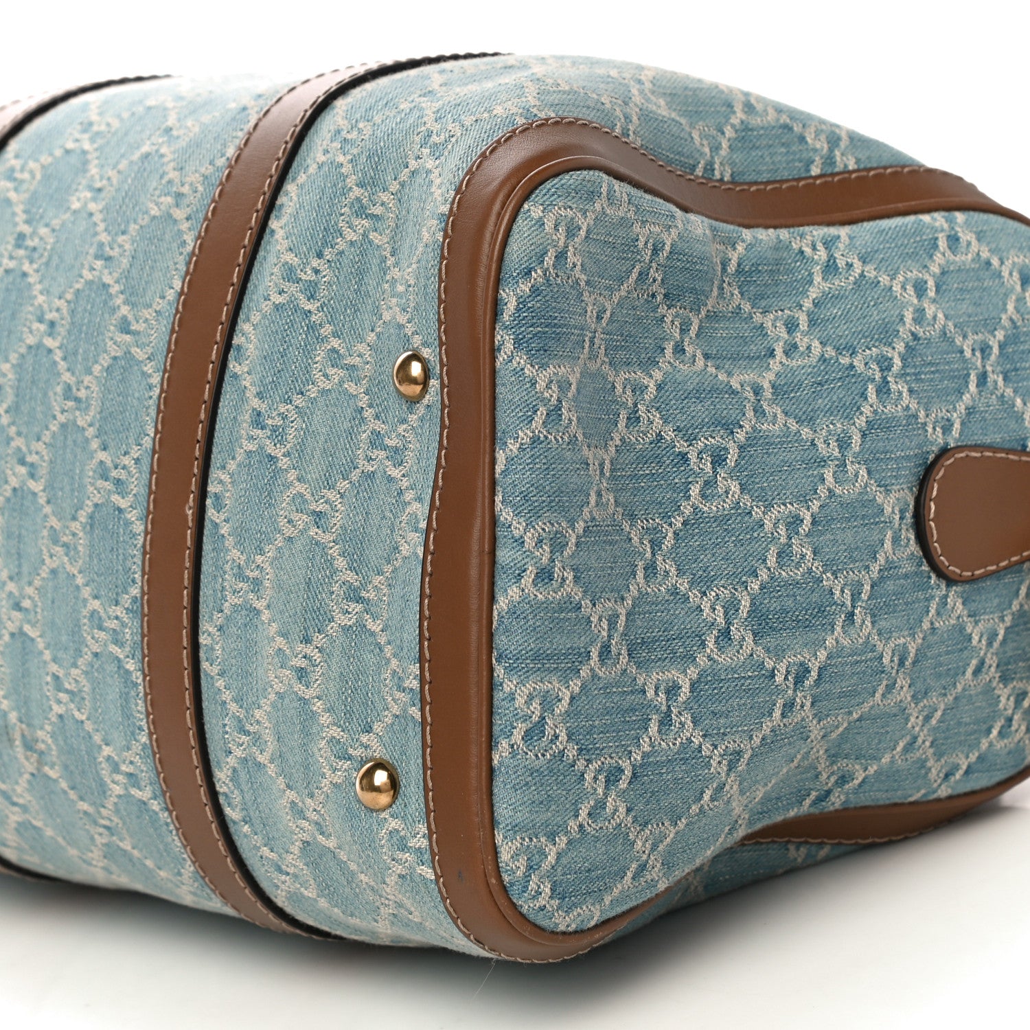 Gucci Denim Monogram Medium Joy Boston Blue 12 of 12