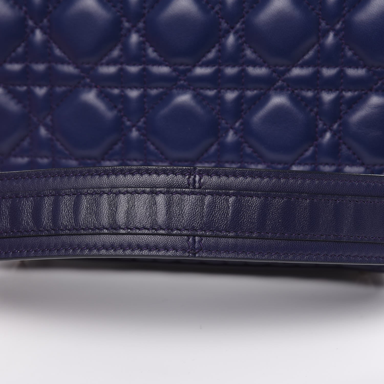 Christian Dior Lambskin Cannage Small Lucky Badges My Lady Dior Navy 15 of 15