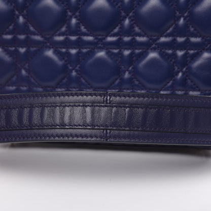 Christian Dior Lambskin Cannage Small Lucky Badges My Lady Dior Navy 15 of 15