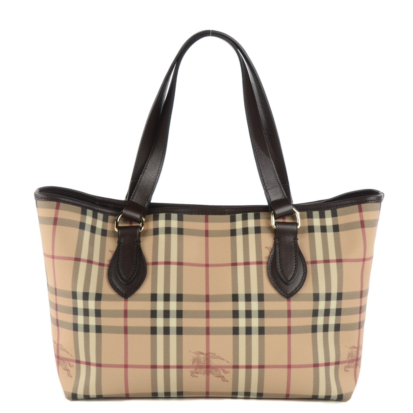 Haymarket Check Medium Tote Chocolate