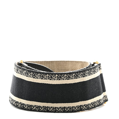 Christian Dior Canvas Embroidered Shoulder Strap Blue 2 of 6