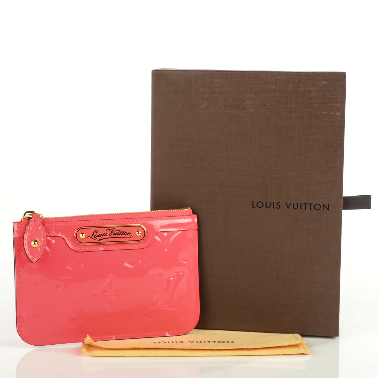 Louis Vuitton Vernis Key Pouch Rose Litchi 5 of 8