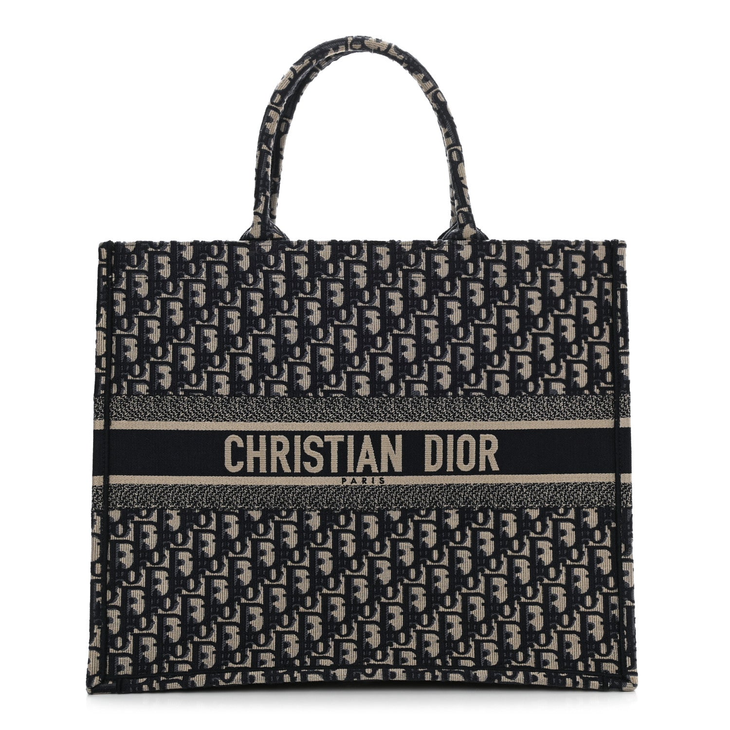 Christian Dior Oblique Book Tote Blue Multicolor 1 of 11